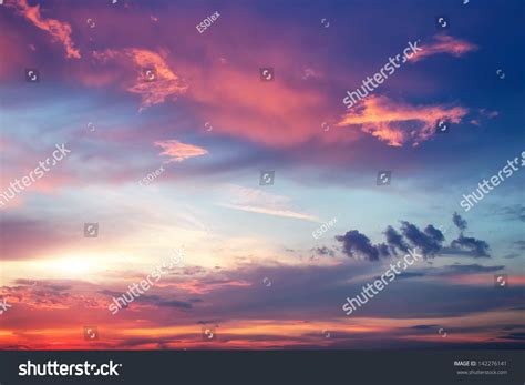 Beautiful Colorful Sky Sky Background Stock Photo