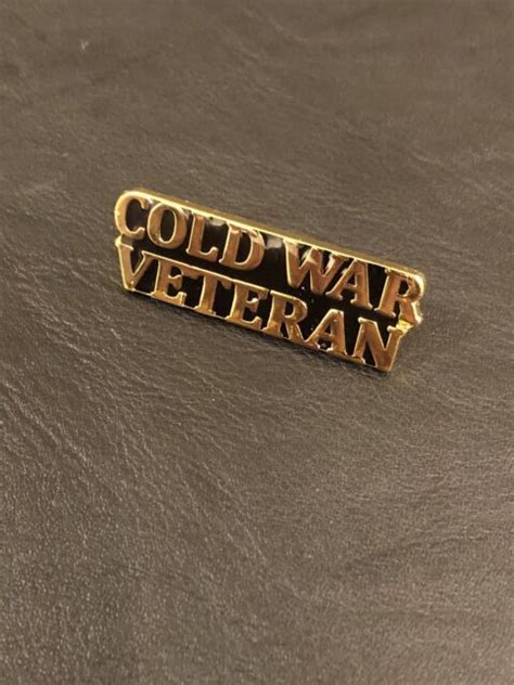 Cold War Veteran Script Pin Vietnam Veteran Hat Pin Or Lapel Pin