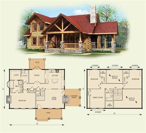Https://techalive.net/home Design/floor Plan Of Four Bedroom Log Home