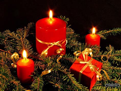 Christmas Candle Wallpapers Wallpaper Cave