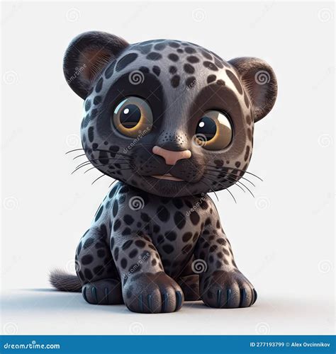 Adorable Baby Jaguar With Pixar Style Smile For Children S Book Cover