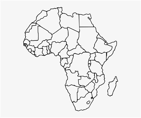 Printable Blank Africa Map