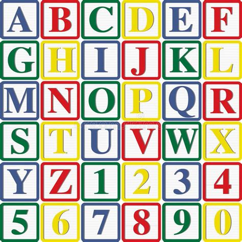 Baby Blocks Alphabet Stock Vector Illustration Of Alphabet 19229405