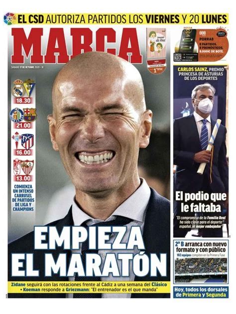 La Portada Del Diario Marca 17102020