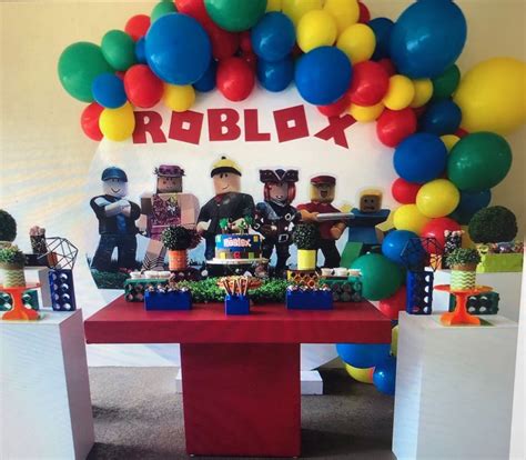Untitled Roblox Birthday Party Birthday Decorations Kids Roblox Party