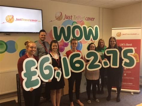 Just Travel Cover Raises More Than £6000 For Cancer Charity Just