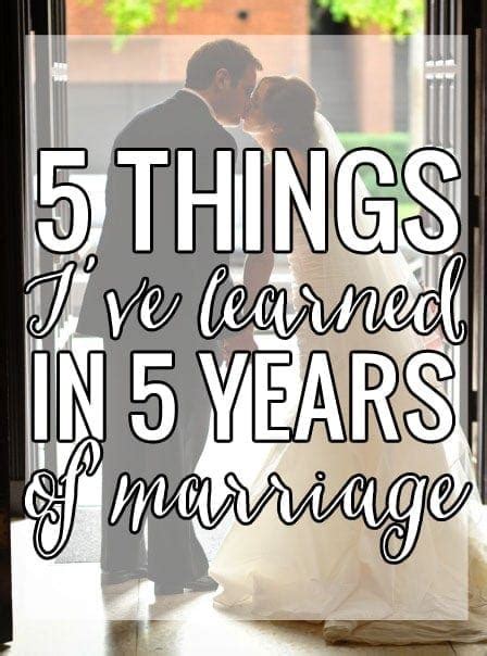 5 Things Ive Learned In 5 Years Of Marriage