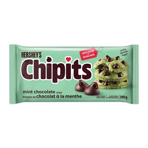 Hersheys Chipits Mint Chocolate Chips 200g Bag