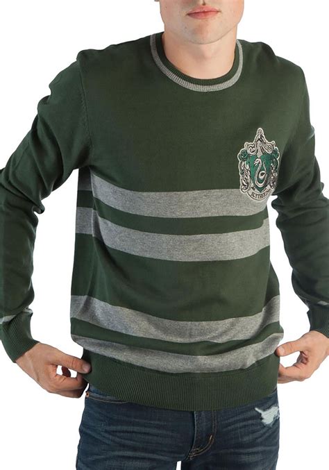 Mens Jacquard Sweater Harry Potter Slytherin