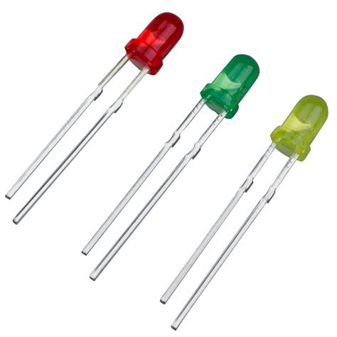 75x3mm Red Green Yellow Assorted Color Led Light Emitting Diodes Tp Ebay