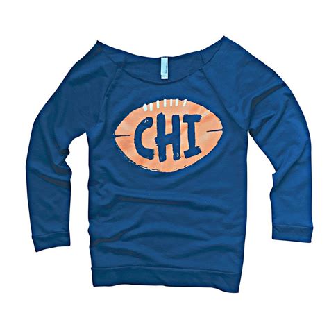 CHI Football Scoopneck | Chicago shirts, Chicago bears women, Nfl ...