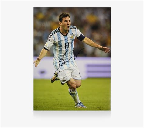 Lionel Messi Signed Argentina Soccer 12x16 Photo Messi Free