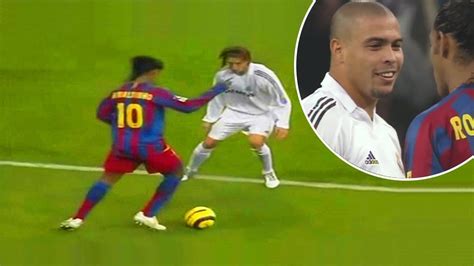 The Day Ronaldinho Destroyed Real Madrid of Ronaldo Phenomenon | Real madrid, Ronaldo, Ronaldo ...