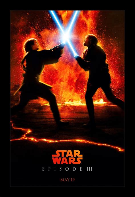 Star Wars Revenge Of The Sith 11x17 Framed Movie Poster