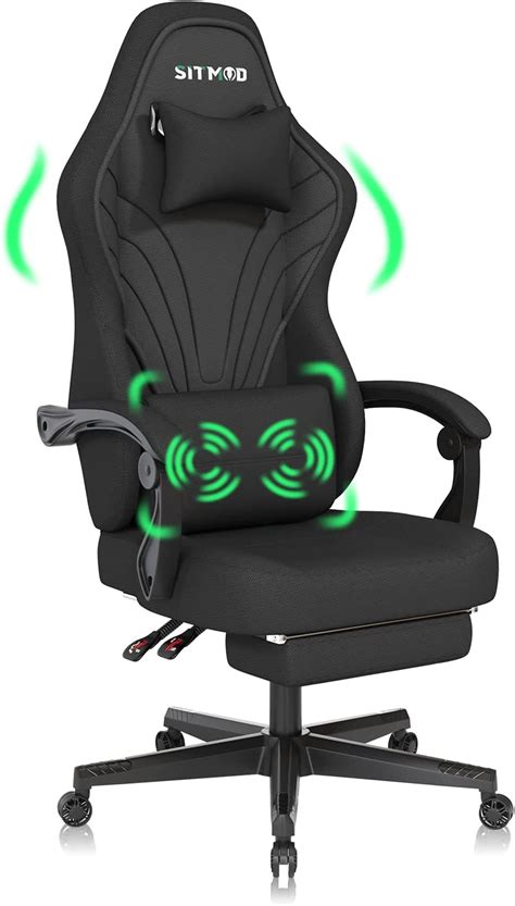 Sitmod Fabric Gaming Chair With Massage Back Supportexecutive Office