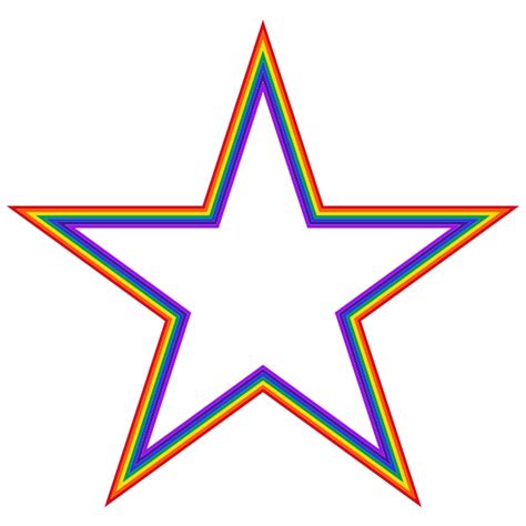 Rainbow Star 3 Free Svg