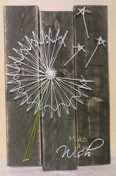 Dandelion String Art By Nailedandhammered On Etsy