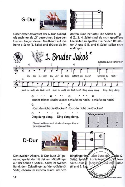 (schweizerdeutsch) brüeder jakob, brüeder jakob! KIDS LAGERFEUER GITARRE - von Kuhnle Martin - AMB 3140 - Noten