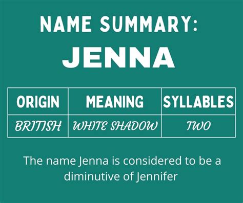 middle names for jenna 140 brilliant combinations