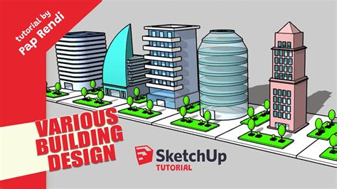 How To Create 3d Buildings Sketchup Tutorial Youtube