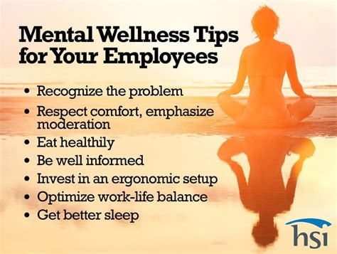 Mental Wellness Tips For Your Employees Hsi