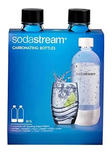 Sodastream 1l Carbonating Bottles Black Twin Pack Meses Sin Intereses