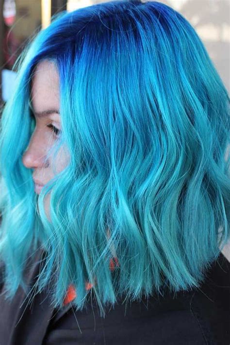 Blue Purple Hair Light Blue Hair Blue Wig Light Hair Color Trendy
