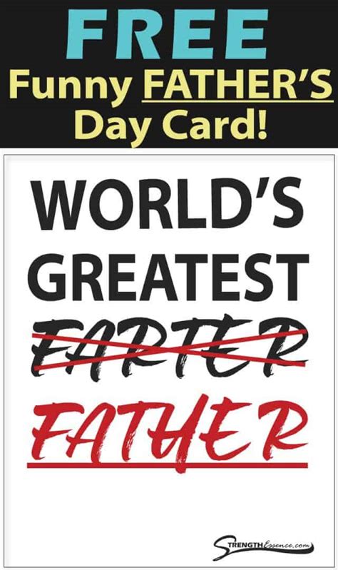 free printable fathers day card funny online pdf download 2023 strength essence