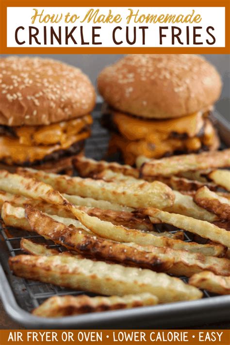 How to Make Crinkle Cut Fries in an Air Fryer or Oven