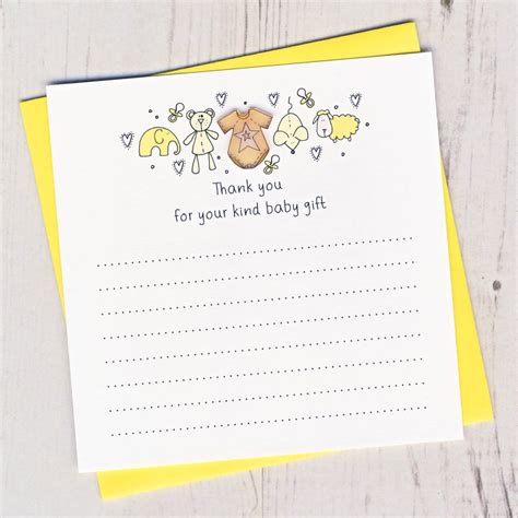 Purchase online in denominations of $25, $50, $100, and $200, or in any denomination at a store. Pack Of Baby Gift Thank You Cards By Eggbert & Daisy | notonthehighstreet.com