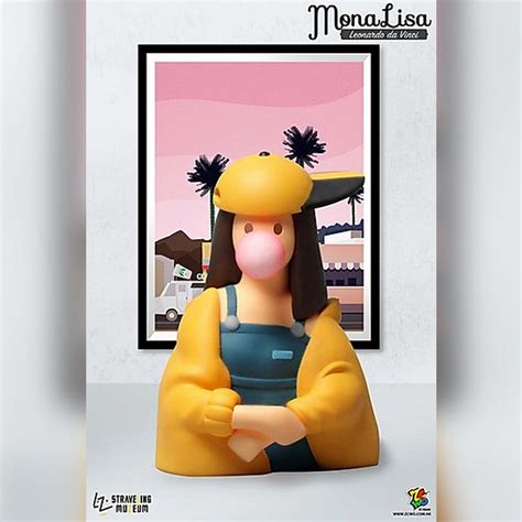 Mona Lisa Mini Figures By Straveling Muzeum Mindzai Toy Shop