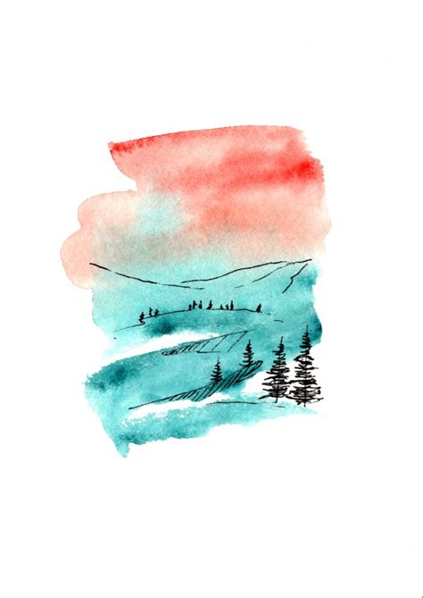 Easy Watercolor Ideas Pinterest Easy Watercolor Painting Ideas For