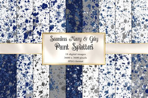 Navy And Gray Paint Splatter Backgrounds Artmiraikunsbs