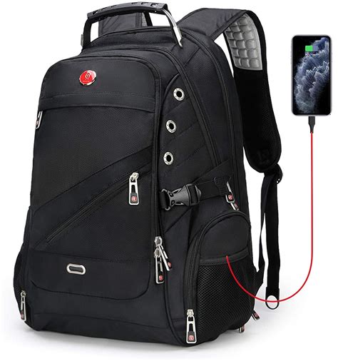 Anti Theft Tsa Laptop Backpack With Usb Charging Port And Waterproof