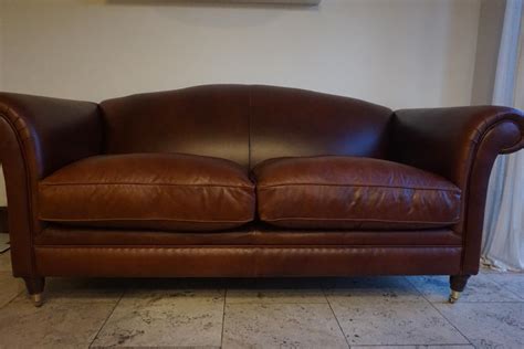 Laura Ashley Gloucester Large 2 Seater Leather Sofa In Swindon