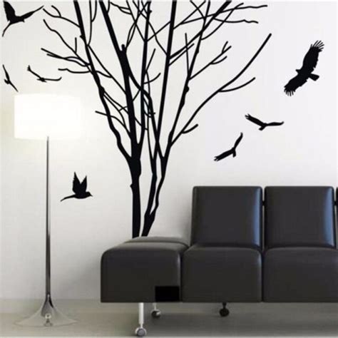 Giant Tree Branch Trunk Wall Stickers Removable Vinyl Decal Decor Mural