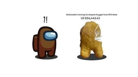Among Us Shaped Chicken Nugget Sold On Ebay For Almost 100000