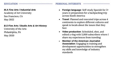 List Of Interests And Hobbies To Put On Your Resume In 2022 2022