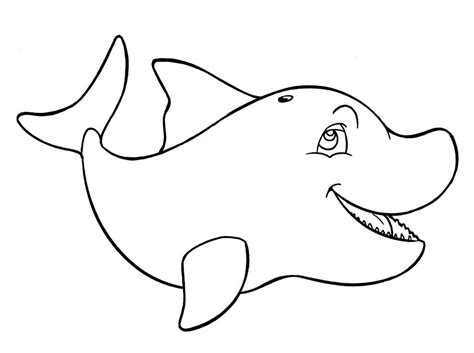 Dibujos para colorear de animales marinos Escuela en la Nube
