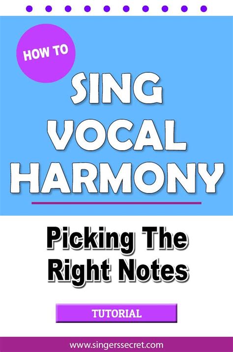 How To Sing Vocal Harmony Nicola Milan Singing Lessons Singing