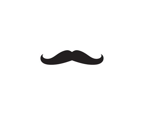 Moustache Logo Vector Template 597338 Vector Art At Vecteezy