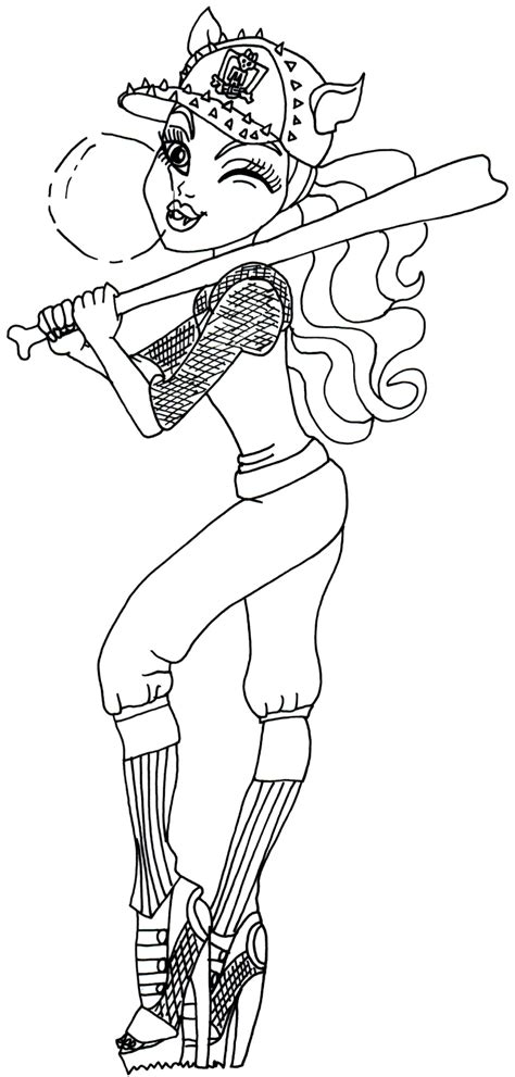 Do you know the monster high ? Free Printable Monster High Coloring Pages: Clawdeen Wolf ...