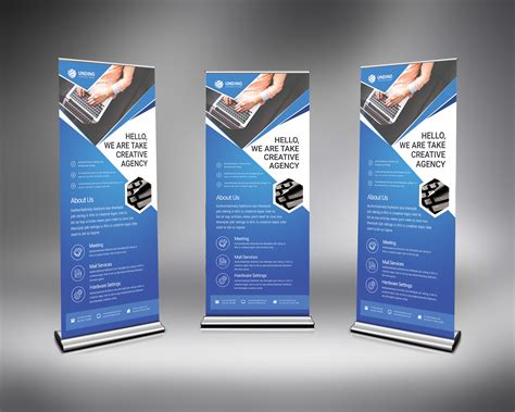 Psd Modern Roll Up Banner Graphic Delta Graphic Templates Store