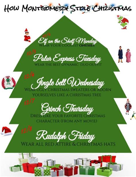 Ultimate decorate for christmas with me! Winter Assembly | Holiday spirit week, School spirit week, Holiday spirit