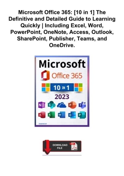Pdf Microsoft Office 365 10 In 1 The Definitive And Detailed Guide