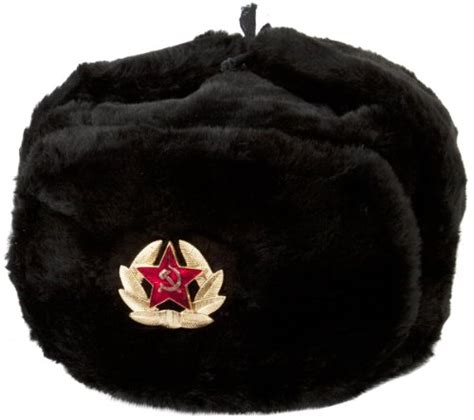 hat russian ushanka black 55 soviet army soldier on galleon philippines
