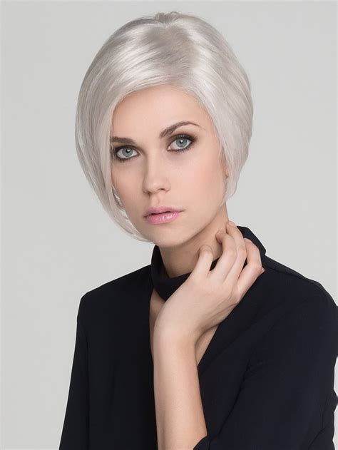 Short Straight Gray Synthetic Lace Front Mono Top Wigs