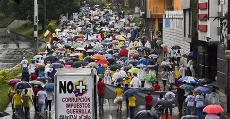 Tens Of Thousands Of Colombians Stage Anti Government Protest World News