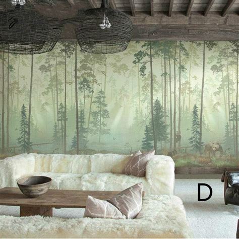 Painting Murals On Walls Tree Wall Murals Forest Wall Mural Oil