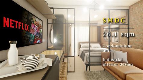 Smdc 261 Sqm Condominium Unit Industrial Interior Design Youtube